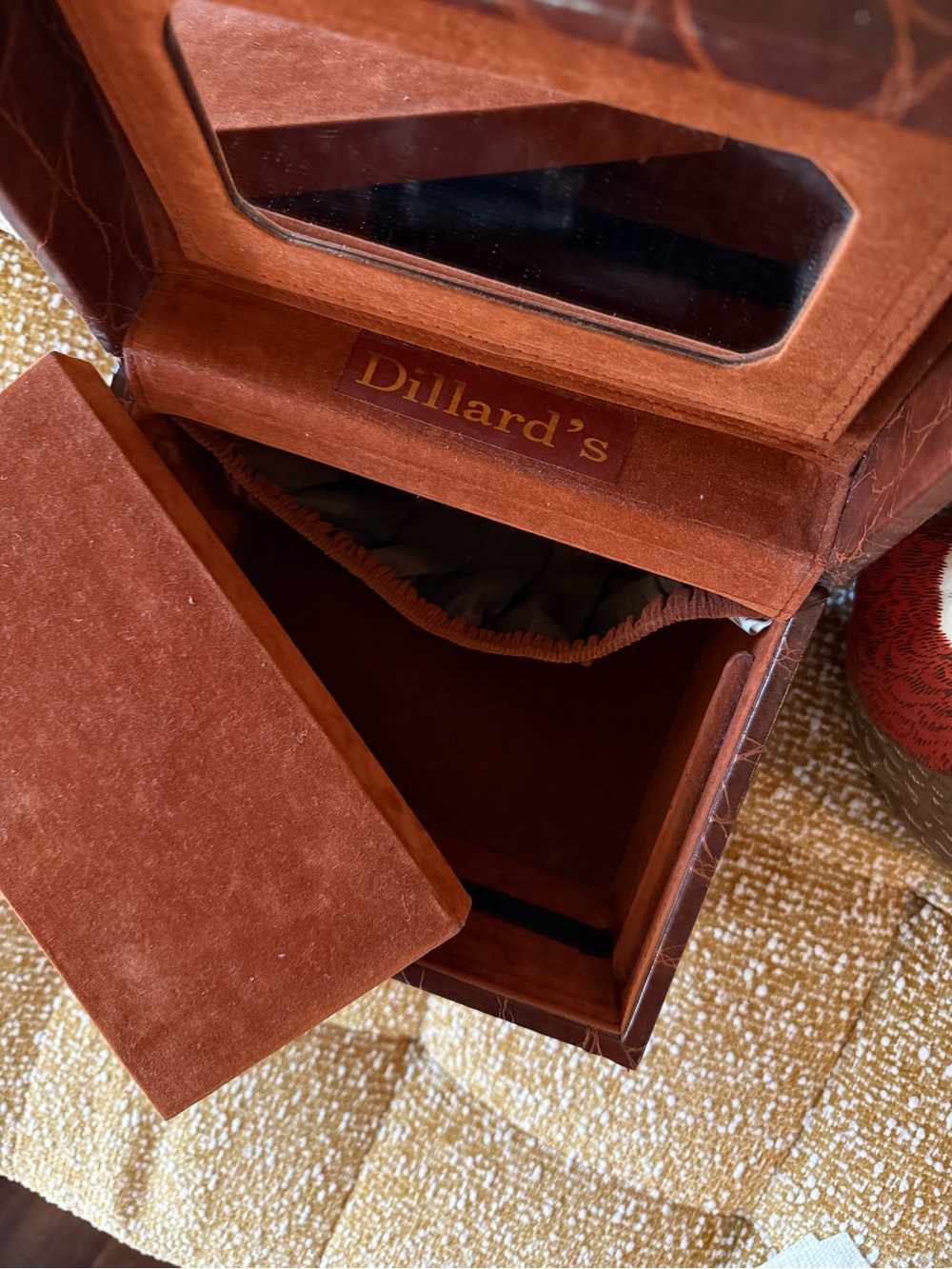 Vintage Dillard’s Crocodile Leather Jewelry Case - Picture 6 of 7